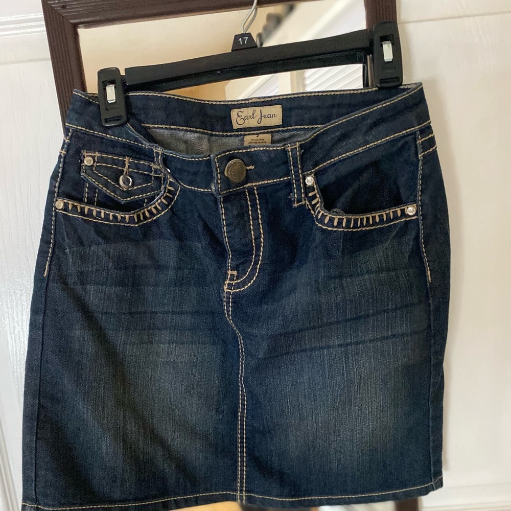 Longer Jean Skirt